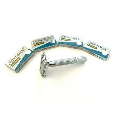 Grandpa's Classic Vintage Style Doube Edge Safety Razor & 20 Blades[ ]