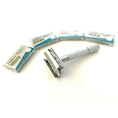 Grandpa's Classic Vintage Style Doube Edge Safety Razor & 20 Blades[ ]