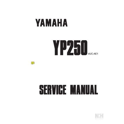 YAMAHA YP250 SERVICE MANUAL 1996 SCOOTER 267 PAGES IN ENGLISH