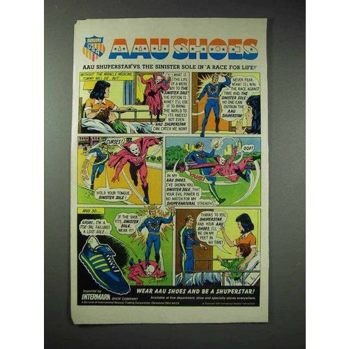 1978 Intermark AAU Shoes Ad - Shuperstar, Sinister Sole