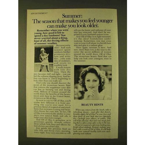 1979 Oil of Olay Ad - Season Makes You Feel Younger