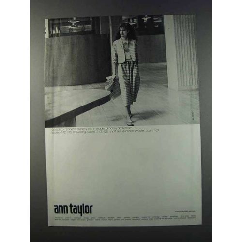 1981 Ann Taylor Ad - Perry Ellis Jacket, Culotte