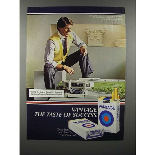 1981 Vantage Cigarette Ad - The Taste of Success