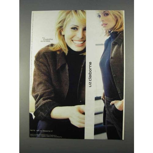 1996 Liz Claiborne Fashion Ad - Possibilities Endless
