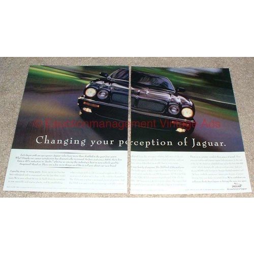 1997 Jaguar 2-page Ad, Changing Your Perception!!