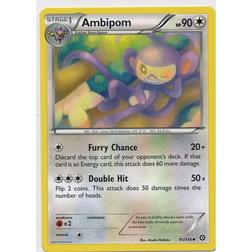 Pokemon XY Steam Siege 91/114 Ambipom