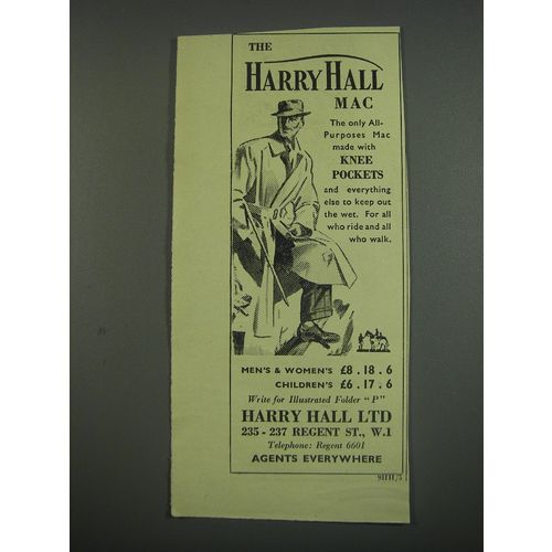 1949 Harry Hall Mac Ad - The Harry Hall Mac the only all-purposes Mac