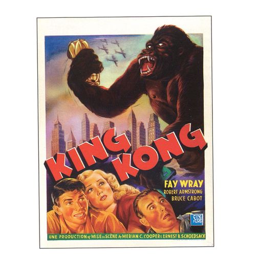Movie Magnet KING KONG 5"x6.5" Fay Wray, Robert Armstrong, Bruce Cabot