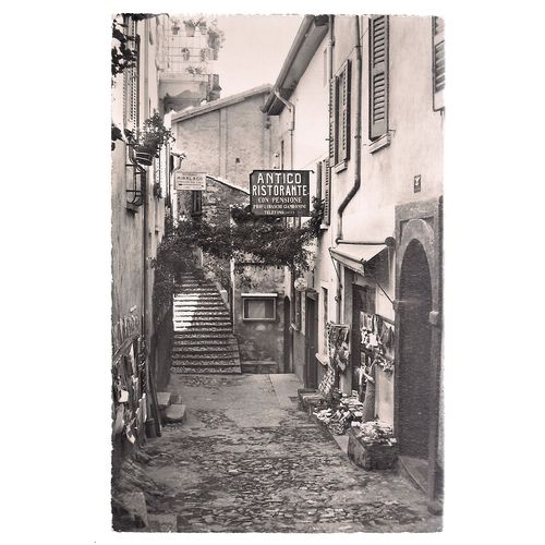 GANDRIA, LAKE LUGANO, SWITZERLAND..unused vintage postcard RP =