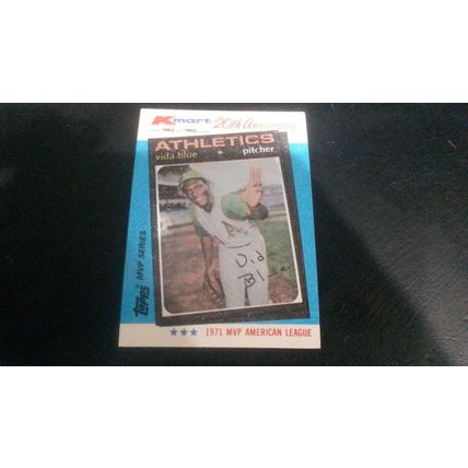 1982 Topps K-Mart 20th Anniversary Card # 19 Vida Blue Very Good (3) Athletics