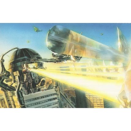 Fantastic Four Galactus vs The Silver Surfer Marvel Comic Book Postcard