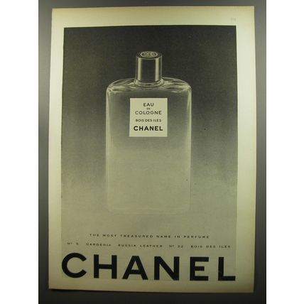 1953 Chanel Eau de Cologne Boise des iles Chanel Ad - The most treasured name