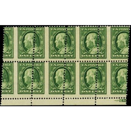 374, Mint NH Unbelievable Misperf ERROR Block of Eight Stamps - Stuart Katz