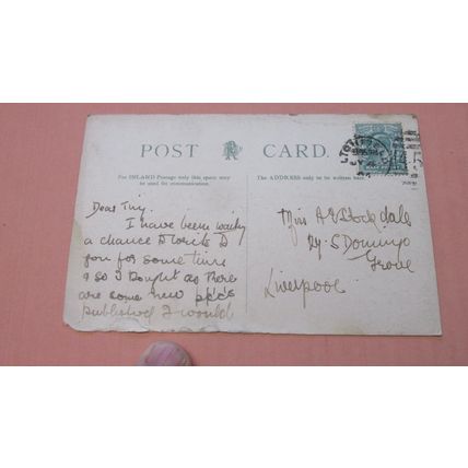 1904 fr Postcard - Bishops Palace, Lichfield - Staffordshire