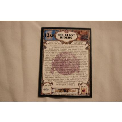 The Beast Riders 1993 Merlin Battle Cards NO. 126