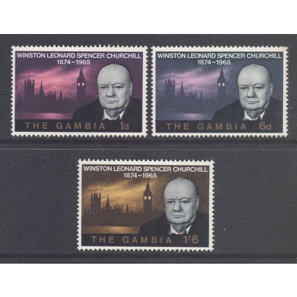 Gambia Scott 212/214 - SG230/232, 1966 Churchill Set MH*