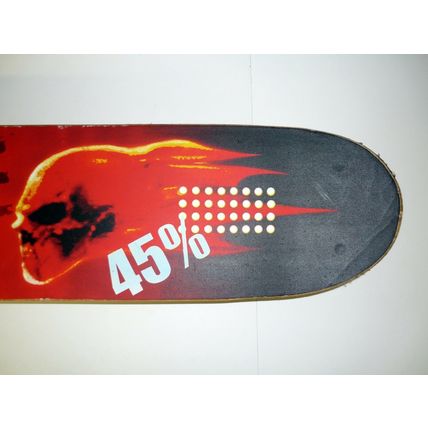 Nintendo Wii Amore 45% Flame Skull Skateboard Snowboard For Fit Balance Board