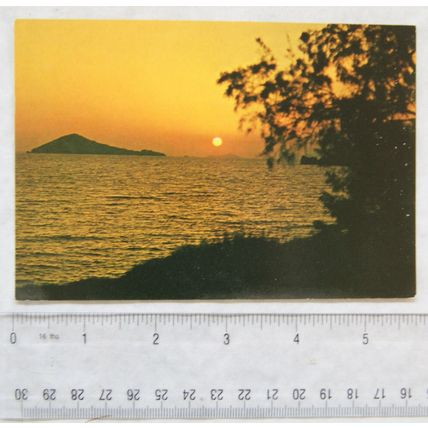 old postcard Patmos - Sunrise