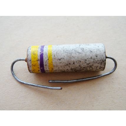 470KΩ Carbon Ceramic Erie 5 Watt Resistors x5. New Old Stock. For Valve Amp