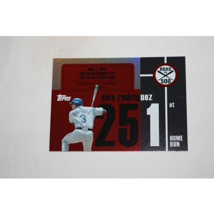 Alex Rodriguez 2007 Topps ROAD TO 500 ARHR251 Home Run #251