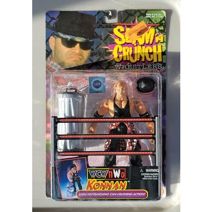 wcw wwf ljn wrestling superstars slam n crunch konnan wrestling figure