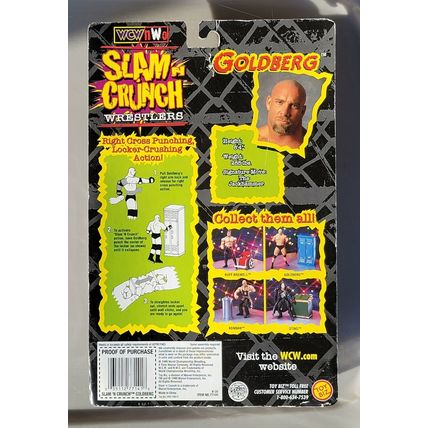 wcw wwf ljn wrestling superstars slam n crunch bill goldberg wrestling figure