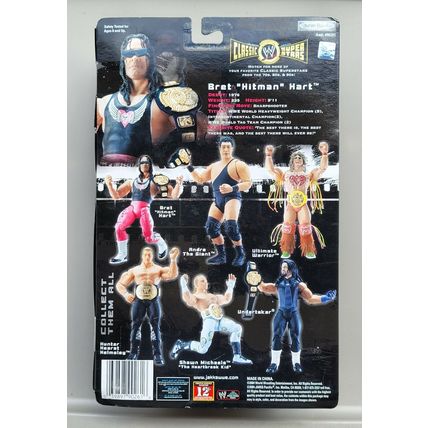 wwe wwf ljn classic superstars original series 1 bret hart wrestling figure