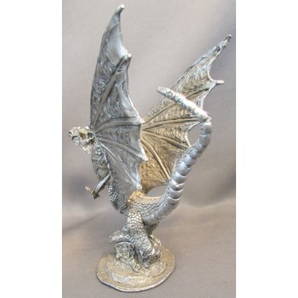 RARE 1985 DRAGON RIDER KNIGHT Stefan Tofano #7795 Pewter Dragon TSR D&D