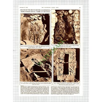 Dr J Papadimitriou Mycenae Graves Greek Archaeological Society -1952 Article