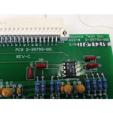 NEW BALANCE TECH D-39793-000 QUAD LVDT AMP PC BOARD D-39793-001,TL