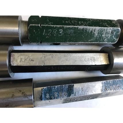 lot 3 THE PIPE MACHINERY GO NO GO PLUG GAGE NOGO 1.276 1.286 1.293 1.280,AD
