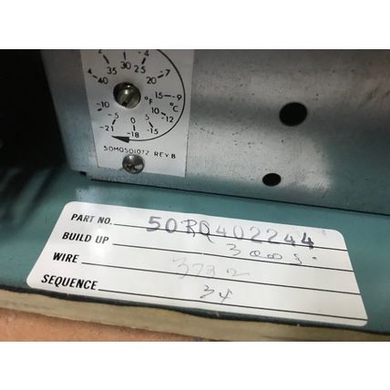 Carrier 5010402244,50MQ501072 Emergency Heat Package 50RQ 900301 CONTROL BOX,ED