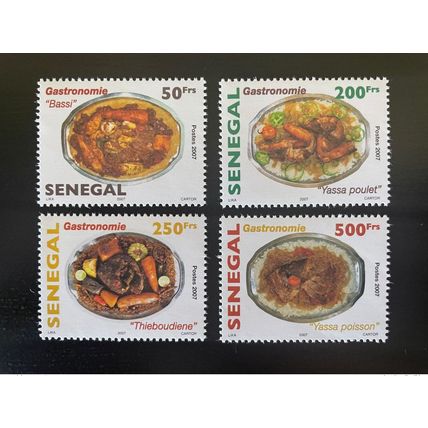 Sénégal 2007/2008 Mi. 2136 - 2139 Gastronomie Gastronomy Dishes 4 val. RARE MNH