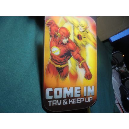 THE FLASH LENTICULAR HOLOGRAM DOOR HANG!! DC Comics! Wicked Cool! $22.00 Shipped