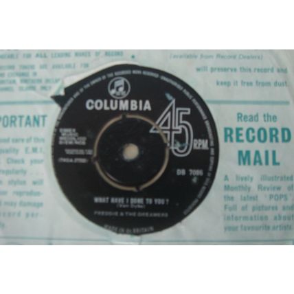 A1-FREDDIE & THE DREAMERS– I’M TELLIN’ YOU NOW –UK 7" SINGLE-1963-EX- BEAT POP