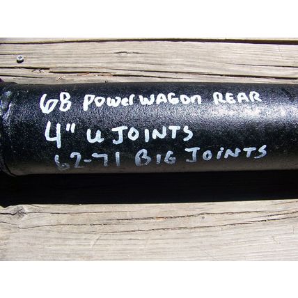1962 - 1971 Dodge Truck Rear Drive Line OEM Power Wagon 4" U Joint 63 64 65 66