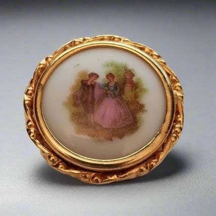 Vintage Limoges France Brooch