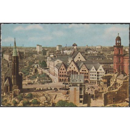 Die Stadt im Aufbau, Frankfurt am Main, 1958 - Peter Nagel AK