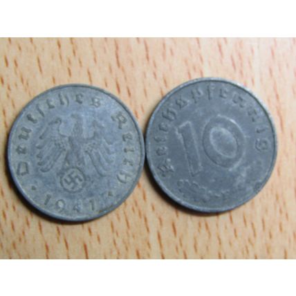 1941e 10 Pfennig Germany Third Reich Coin