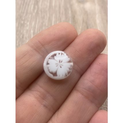 13mm Clear Round Resin flower Shank Buttons Great For Cardigans Knitting Sewing