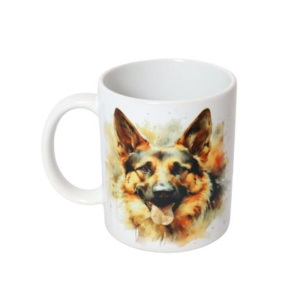 German Shepherd - Printed Ceramic 11oz Mug - Free Personalisation Available