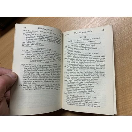 1926 "SELECT PLAYS BY FRANCIS BEAUMONT & JOHN FLETCHER" SMALL HARDBACK BOOK (P3)