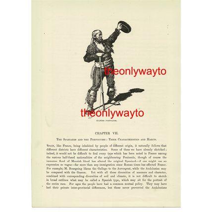 Spanish Postillion, Book Illustration (Print), c1880
