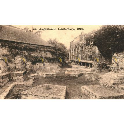 St Augustine's, Canterbury, 1919, Kent, Postcard