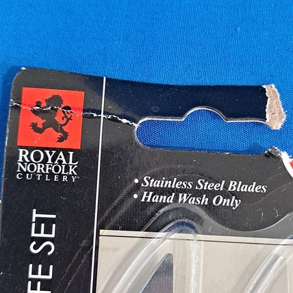 NEW Set 4 Royal Norfolk STEAK KNIVES Stainles Steel Kitchen Knives Cutlery Meat