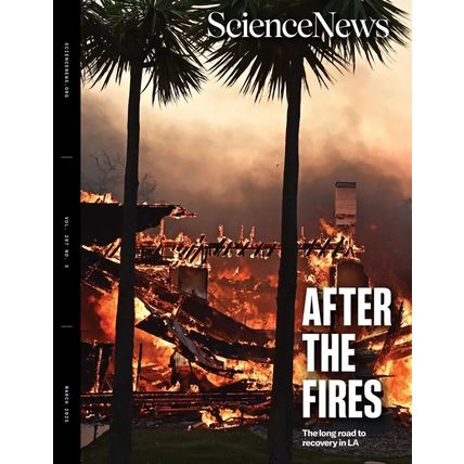 SCIENCE NEWS-MARCH 2025-AFTER THE FIRES-NEW-FAST SHIPPING