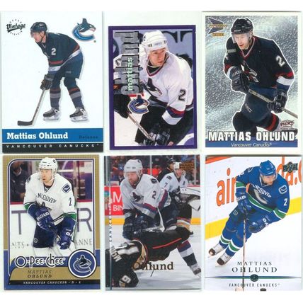 Mattias Ohlund 9x card lot incl Sticker