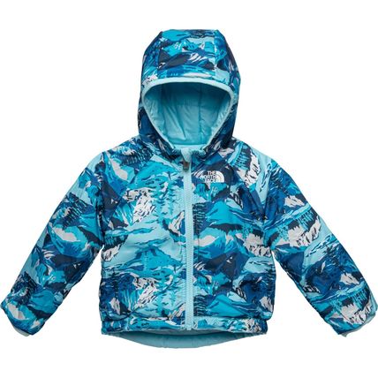 NWT The North Face Perrito Reversible Baby Jacket 0-3M Blue Infant Boys Girls