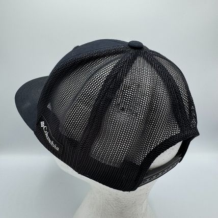 Columbia Spring Grove Trucker Hat Snapback Black Outdoor Patch Logo Unisex O/S