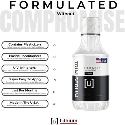 Trim Serum- Plastic Restorer for Cars- Restores Even the Most Damaged Plastic, R